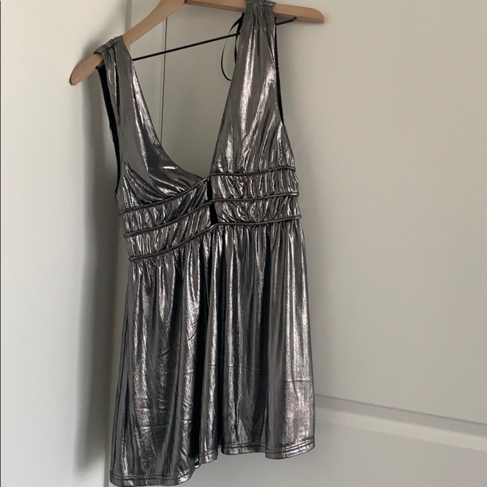 Superdown silver mini dress